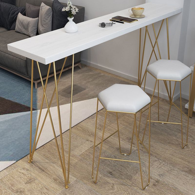 Modern Bar Height Table Solid Wood Top Bistro Table for Home Use Clearhalo 'Bar Furniture' 'Bar Tables' 'bar_tables' 'furn' 'furn_bar_tables' 'Furniture' 'Kitchen & Dining Furniture' 1200x1200_dd312c4a-4482-4e2b-90c3-426a979cc9b6