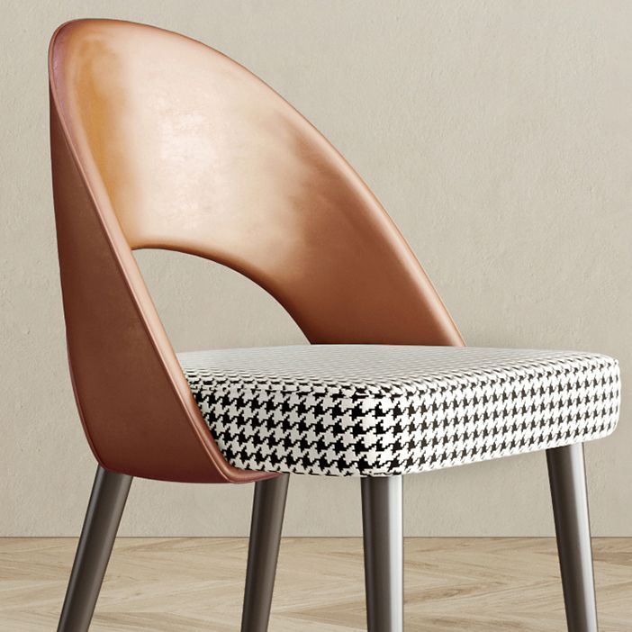 Scandinavian Armless Open Back Chairs for Home Upholstered Side Chair Clearhalo 'Dining Chairs' 'Dining Tables & Seating' 'dining_chair' 'furn' 'furn_dining_chair' 'Furniture' 'furniture_dining_chair' 'Kitchen & Dining Furniture' 1200x1200_dd334a4e-7904-4ba4-a35e-0a52a26a425f