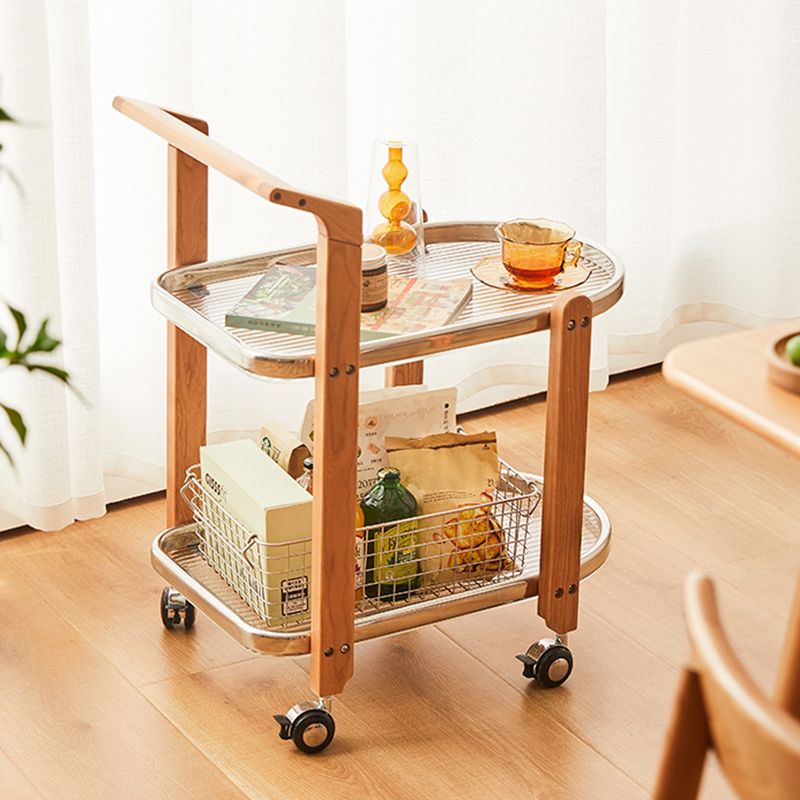 15" Wide Contemporary Corner Table Solid Wood Double Tier Accent Side Table Clearhalo 'Coffee & Accent Tables' 'End & Side Tables' 'end_side_tables' 'furn' 'furn_end_side_tables' 'Furniture' 'Living Room Furniture' 1200x1200_dd354e41-d491-4f2b-ad0a-900f5e8adc0e