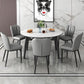 Modern Style Sintered Stone Dining Table Round Table with 4 Legs for Home Use Clearhalo ' dining_table' 'Dining Tables & Seating' 'Dining Tables' 'furn' 'furn_dining_table' 'Furniture' 'furniture_dining_table' 'Kitchen & Dining Furniture' 'kitchen&dining_furn' 'kitchen' 'kitchen_dining_table' 1200x1200_dd36c5dd-90f1-4a28-8de2-d9f8a42803ab