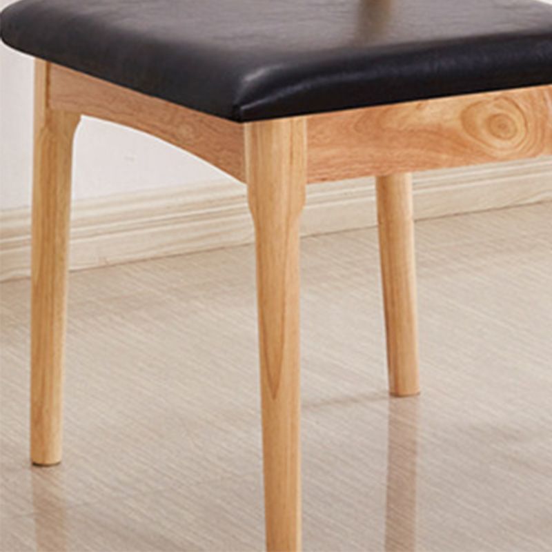 Silla lateral contemporánea de madera silla de comedor de madera abierta para casa