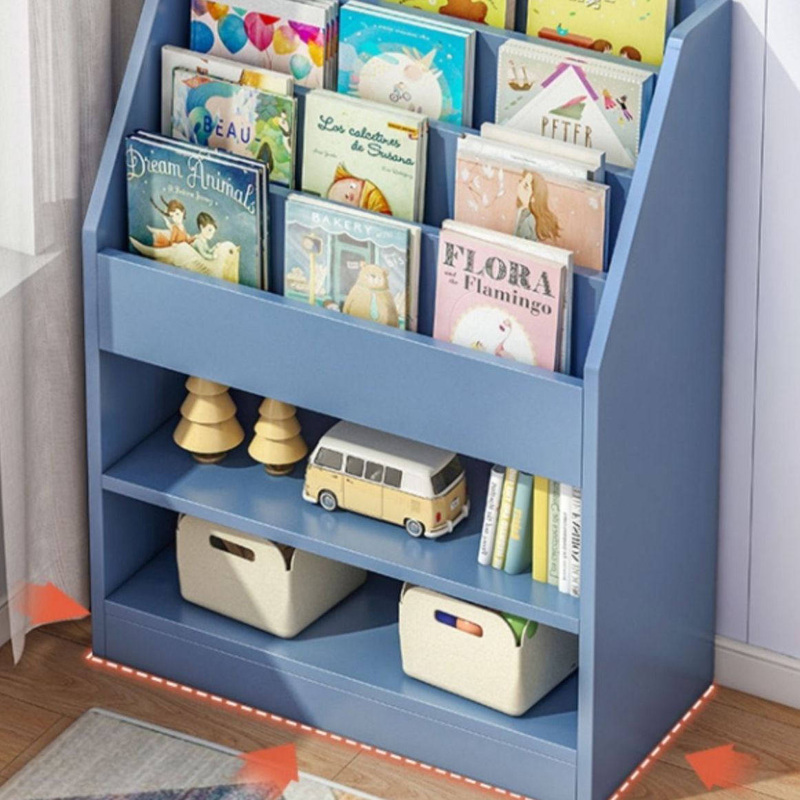 Manufactured Wood Ladder Bookshelf Scandinavian Vertical Closed Back Bookcase Clearhalo 'Bookcases' 'furn' 'furn_bookcases' 'Furniture' 'furniture_bookcases' 'Office Furniture' 1200x1200_dd38cd9a-d2f4-4116-a3be-72821a64e6fe