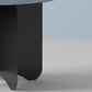 Mid-Century Modern Round Coffee Table with Iron Top and 4 Legs Clearhalo 'Coffee & Accent Tables' 'Coffee Tables' 'coffee_tables' 'furn' 'furn_coffee_tables' 'Furniture' 'Living Room Furniture' 1200x1200_dd38fae0-60ec-4004-901f-3124feec9b32