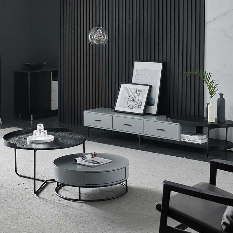 Contemporary Media Console TV Stand Faux Wood TV Stand with Drawers Clearhalo 'furn' 'furn_tv_stands_entertainment_centers' 'Furniture' 'Living Room Furniture' 'TV Stands & Entertainment Centers' 'TV Stands & Media Storage Furniture' 'tv_stands_entertainment_centers' 1200x1200_dd3a8802-ab31-4190-aa7b-7e8f9dff5d0c