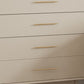 Vaste houten basis witte dressoir kast woonkamer credenza