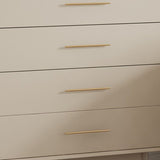 Vaste houten basis witte dressoir kast woonkamer credenza
