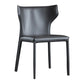 Contemporary Leather Dining Chair Wingback Side Chair in Matte Finish Clearhalo 'Dining Chairs' 'Dining Tables & Seating' 'dining_chair' 'furn' 'furn_dining_chair' 'Furniture' 'Kitchen & Dining Furniture' 1200x1200_dd3c5dbe-2e96-4d84-8b3b-66544f08940a