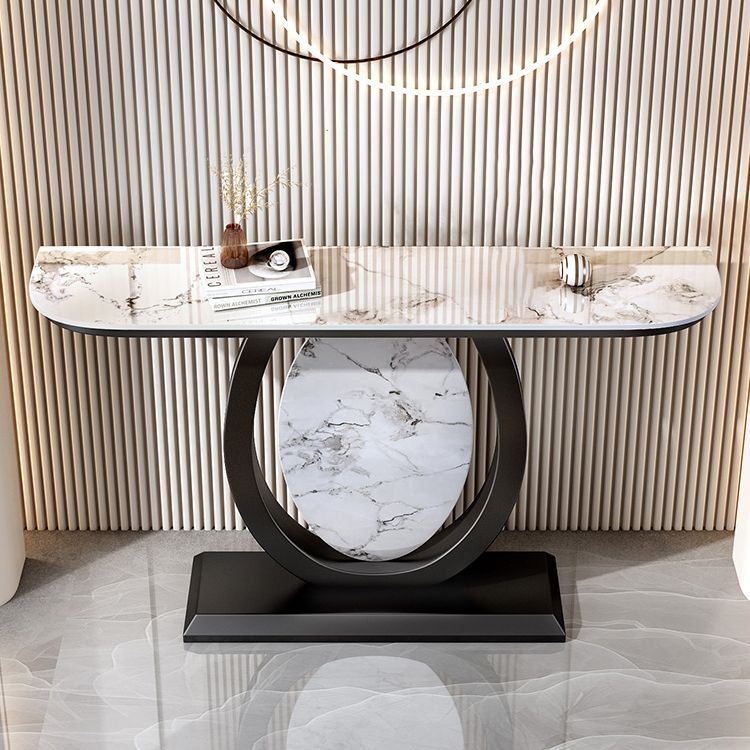 Tavolino console di accento console contemporanea mezza luna