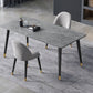 Stone Modern Rectangle Dining Table Matte Finish 4 Legs Table for Home Clearhalo ' dining_table' 'Dining Tables & Seating' 'Dining Tables' 'furn' 'furn_dining_table' 'Furniture' 'furniture_dining_table' 'Kitchen & Dining Furniture' 'kitchen&dining_furn' 'kitchen' 'kitchen_dining_table' 1200x1200_dd3e6785-c88c-4def-b6c3-ccf6ab162a49