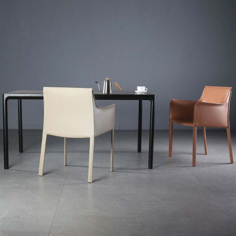 Silla de comedor contemporánea de la silla de cuero del hogar de cuero del hogar