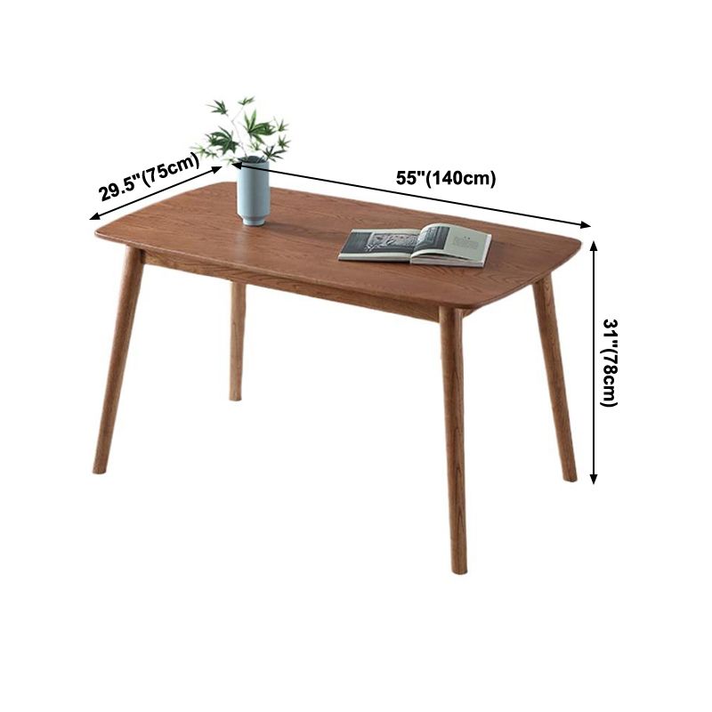 Glam Solid Wood Rectangle Shape Dining Table Brown Standard Dining Table for Kitchen Clearhalo ' dining_table' 'Dining Tables & Seating' 'Dining Tables' 'furn' 'furn_dining_table' 'Furniture' 'furniture_dining_table' 'Kitchen & Dining Furniture' 'kitchen&dining_furn' 'kitchen' 'kitchen_dining_table' 1200x1200_dd422479-5f51-4646-b8db-9bf5f4baa5d5