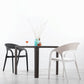 Modern Style Dining Chair Plastic Arm Chair with Plastic Legs for Kitchen