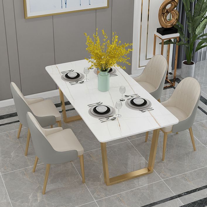 Rectangle Shape Dining Table Sintered Stone Table Luxury with Double Pedestal Clearhalo ' dining_table' 'Dining Tables & Seating' 'Dining Tables' 'furn' 'furn_dining_table' 'Furniture' 'furniture_dining_table' 'Kitchen & Dining Furniture' 'kitchen&dining_furn' 'kitchen' 'kitchen_dining_table' 1200x1200_dd44558b-ed31-4c3d-b9be-e0bd5ea02061