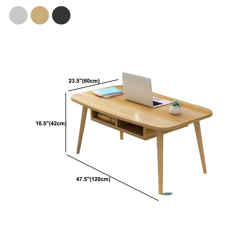 MODERNE 16,5 "de haut 4 jambes Rectangular Table Table Tableau basse
