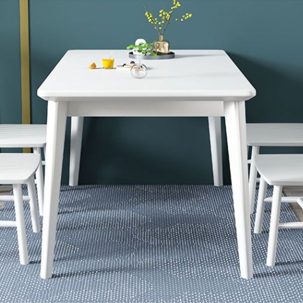 Contemporary Solid Wood Rectangle Shape Dining Table Standard Dining Table with 4 Legs Base Clearhalo ' dining_table' 'Dining Tables & Seating' 'Dining Tables' 'furn' 'furn_dining_table' 'Furniture' 'furniture_dining_table' 'Kitchen & Dining Furniture' 'kitchen&dining_furn' 'kitchen' 'kitchen_dining_table' 1200x1200_dd47ec7f-c3bf-478a-9d39-e0c80d3b0bc3