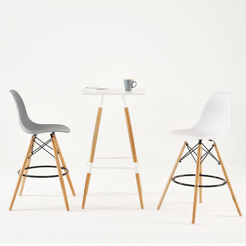 Modern Living Room Counter Stool Colorful Simple Stool with Wood Base Clearhalo 'Bar Furniture' 'Bar Stools' 'bar_stools' 'furniture_bar_stools' 'Kitchen & Dining Furniture' 'kitchen&dining_furn' 'kitchen' 'kitchen_furn' Furniture' 1200x1200_dd49a3ce-509a-4916-830e-55cd0b3558f1