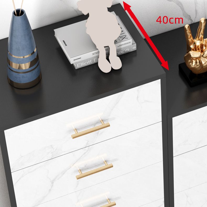 Cómoda moderna con cómoda de almacenamiento de madera fabricada con cajones 3/4/5/6