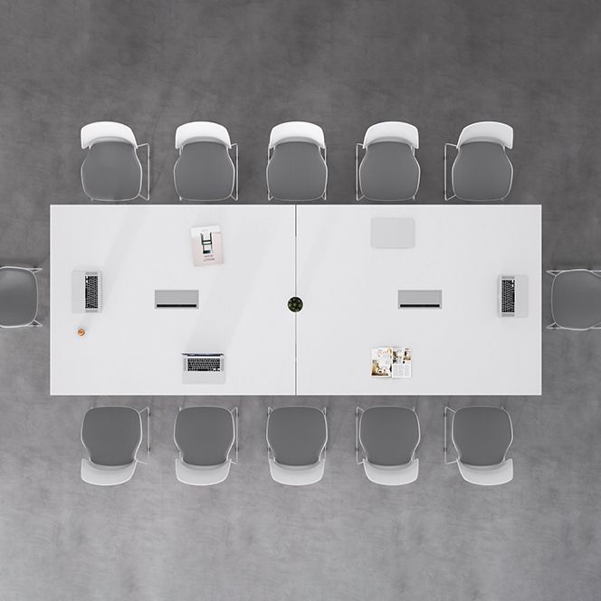 Tavolo da incontro in legno Home Office di scrittura rettangolare moderna