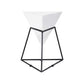 21.6"H Modern Metal Frame Base Solid Color Triangle Coffee Table End Table