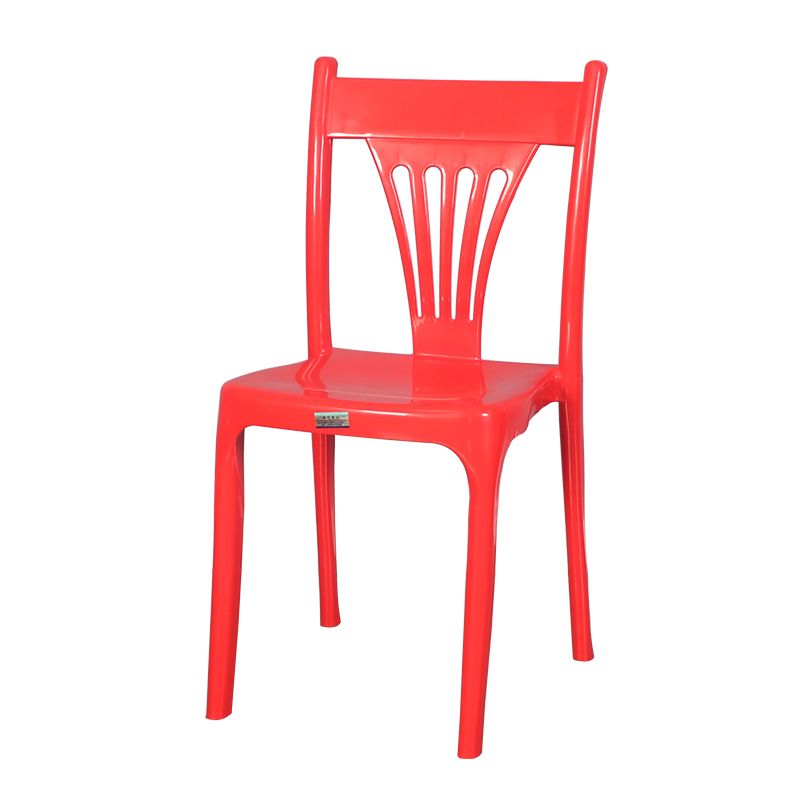 Contemporary Style Stacking Chair Plastic Slat Back Dining Armless Chair Clearhalo ' kitchen&dining_furn' 'Dining Chairs' 'Dining Tables & Seating' 'dining_chair' 'furn' 'furn_dining_chair' 'Furniture' 'furniture_dining_chair' 'Kitchen & Dining Furniture' 'kitchen' 1200x1200_dd4acaee-a61d-4abe-bff9-5798cd3bcd6b