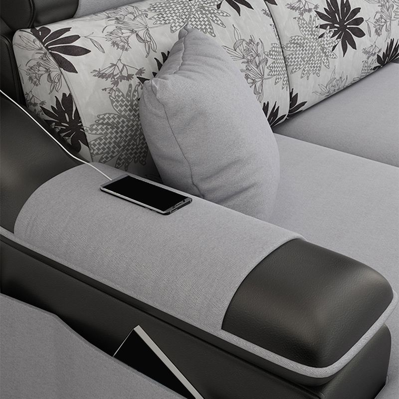 110.23 "l Moderne sectionele vlekbestendige faux lederen sectioneel