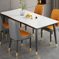 Contemporary style Rectangle Dining Table Stone Furniture for Dining Room Clearhalo ' dining_table' 'Dining Tables & Seating' 'Dining Tables' 'furn' 'furn_dining_table' 'Furniture' 'furniture_dining_table' 'Kitchen & Dining Furniture' 'kitchen&dining_furn' 'kitchen' 'kitchen_dining_table' 1200x1200_dd4ce8b1-108e-4aaa-a259-2ce6a87a019f