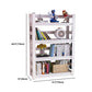 Contemporary Metal Etagere Bookshelf Open Back Home Bookcase