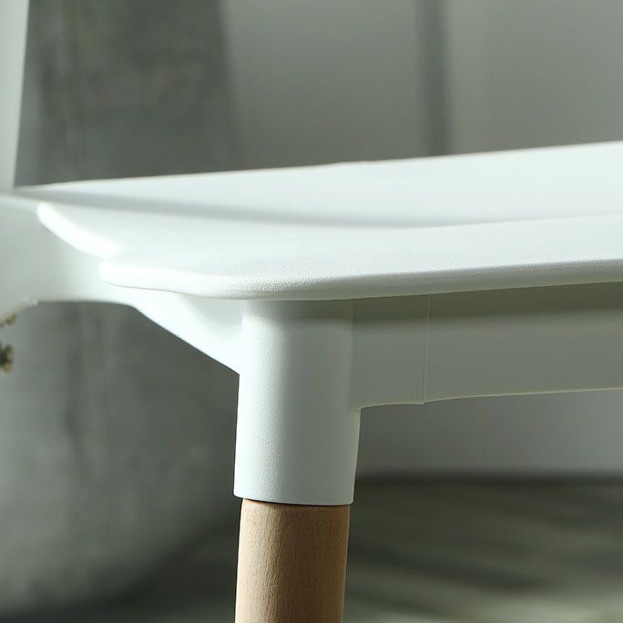 Plastic Dining Chairs Contemporary Open Back Dining Side Furniture in Matte Finish Clearhalo 'Dining Chairs' 'Dining Tables & Seating' 'dining_chair' 'furn' 'furn_dining_chair' 'Furniture' 'Kitchen & Dining Furniture' 1200x1200_dd4e210b-4ae2-4f3c-ae25-6c886f0921fc