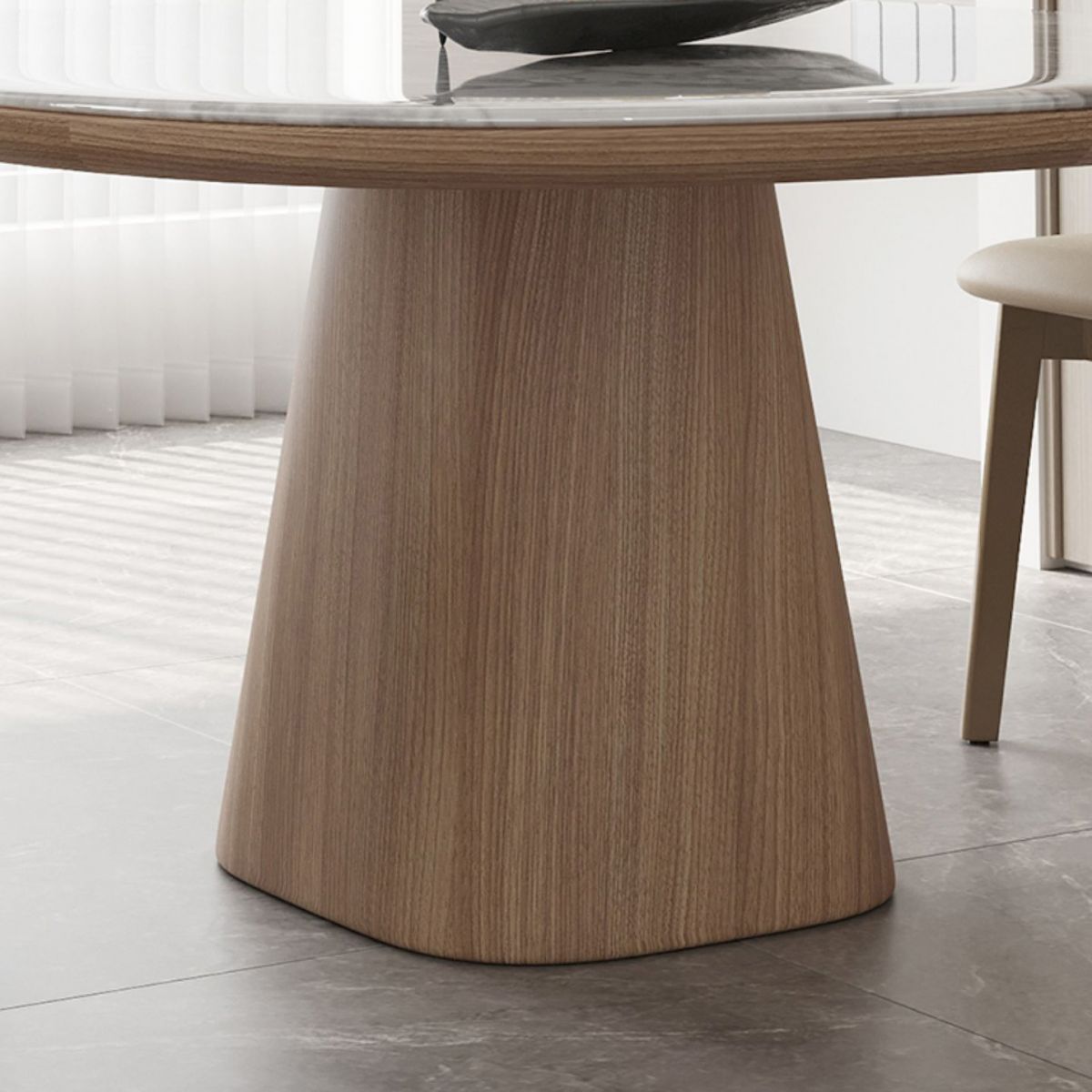 Solid Wood Base Table Square Dining Table for Kitchen Dining Room Clearhalo 'Dining Tables & Seating' 'Dining Tables' 'dining_table' 'furn' 'furn_dining_table' 'Furniture' 'Kitchen & Dining Furniture' 1200x1200_dd4fda42-53d0-4002-85e5-6940d87bd134