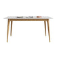 Rectangle 4 Legs Luxury Table Fixed Table with Sintered Stone