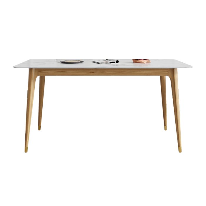Rectangle 4 Legs Luxury Table Fixed Table with Sintered Stone