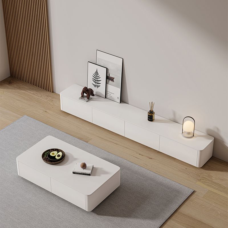 Wooden TV Stand Console Contemporary Media Console for Living Room