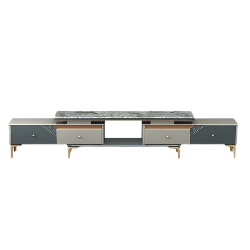 Glam Open Shelving Media Console Stone TV Stand with Drawers for Living Room Clearhalo 'furn' 'furn_tv_stands_entertainment_centers' 'Furniture' 'Living Room Furniture' 'TV Stands & Entertainment Centers' 'TV Stands & Media Storage Furniture' 'tv_stands_entertainment_centers' 1200x1200_dd53915b-af1c-45b7-ad10-76430d798726