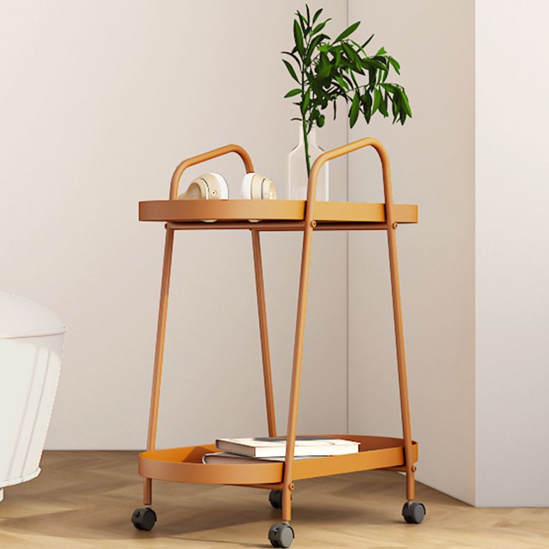 Scandinavian Iron Etagere Bookshelf with Caster Wheels,23.6"L x 11"W x 25.2"H Clearhalo 'Bookcases' 'furn' 'furn_bookcases' 'Furniture' 'furniture_bookcases' 'Office Furniture' 1200x1200_dd543c50-b048-4193-bd27-0ff6bd9c976b