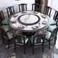 Rubberwood Frame Dinette Table Traditional Round Indoor Dining Table Clearhalo 'Dining Tables & Seating' 'Dining Tables' 'dining_table' 'furn' 'furn_dining_table' 'Furniture' 'Kitchen & Dining Furniture' 1200x1200_dd544945-4efb-4d09-9fbd-3a3108ea6070