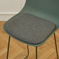 Scandinavian Low Back Bar Stool Plastic Stool with Metal Base