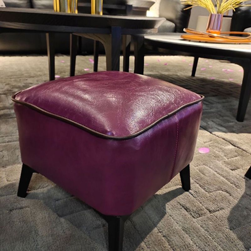 Contemporary Plain Pouf Ottoman Rectangle PU Leather Water Resistant Target Pouf Clearhalo 'furn' 'furn_ottomans_poufs' 'Furniture' 'Living Room Furniture' 'Ottomans & Poufs' 'ottomans_poufs' 1200x1200_dd54aac0-5be2-4af8-af2f-3e208b9adabb
