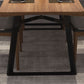 Metal Industrial Rectangle Dining Table Solid Wood Table with Sled Base Clearhalo ' dining_table' 'Dining Tables & Seating' 'Dining Tables' 'furn' 'furn_dining_table' 'Furniture' 'furniture_dining_table' 'Kitchen & Dining Furniture' 'kitchen&dining_furn' 'kitchen' 'kitchen_dining_table' 1200x1200_dd54e8fc-58f3-4de8-ace9-a5e14bab11cb