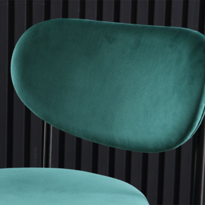 Glam Style Open Back Chair Upholstered Dining Side Chair for Indoor Clearhalo 'Dining Chairs' 'Dining Tables & Seating' 'dining_chair' 'furn' 'furn_dining_chair' 'Furniture' 'furniture_dining_chair' 'Kitchen & Dining Furniture' 1200x1200_dd55dbf6-da22-4bc3-96ed-28fe4f1bf77c