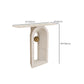 Contemporary White Console Table Rectangle Console Sofa Table for Hall Clearhalo 'Console Tables' 'console_tables' 'Entry & Mudroom Furniture' 'furn' 'furn_console_tables' 'Furniture' 1200x1200_dd59189d-0902-4ec6-a2be-80c9b3baab4d