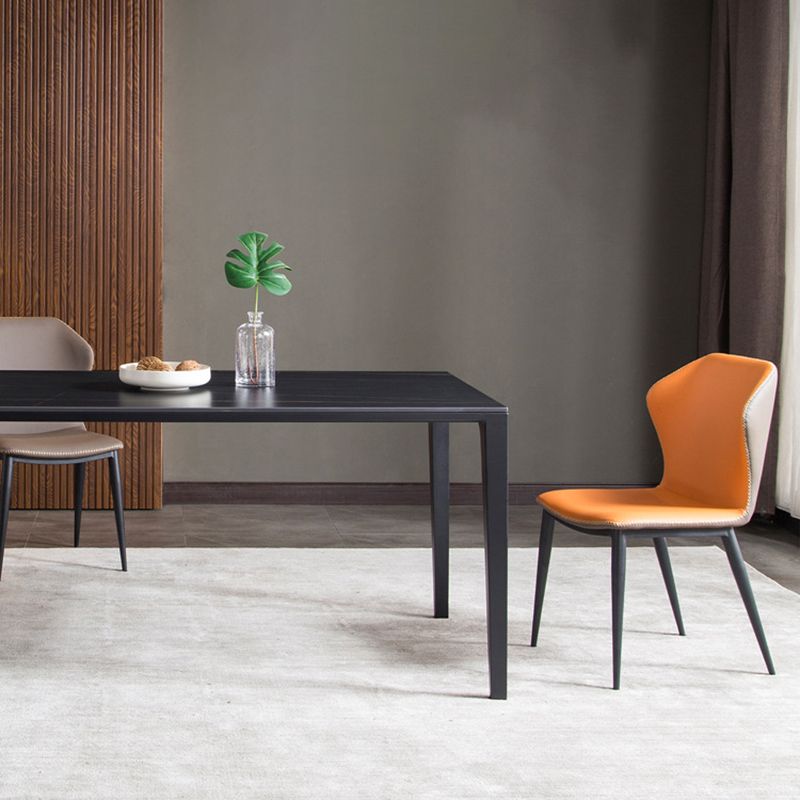 Modern Style Armless Side Chairs Windsor Back Side Chair with Metal Legs Clearhalo 'Dining Chairs' 'Dining Tables & Seating' 'dining_chair' 'furn' 'furn_dining_chair' 'Furniture' 'Kitchen & Dining Furniture' 1200x1200_dd59fa5e-6bde-4d54-a347-725b4a6ad1f6