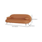 Contemporary Pillow Top Arm Standard Sofa Faux Leather Tight Back Sofa