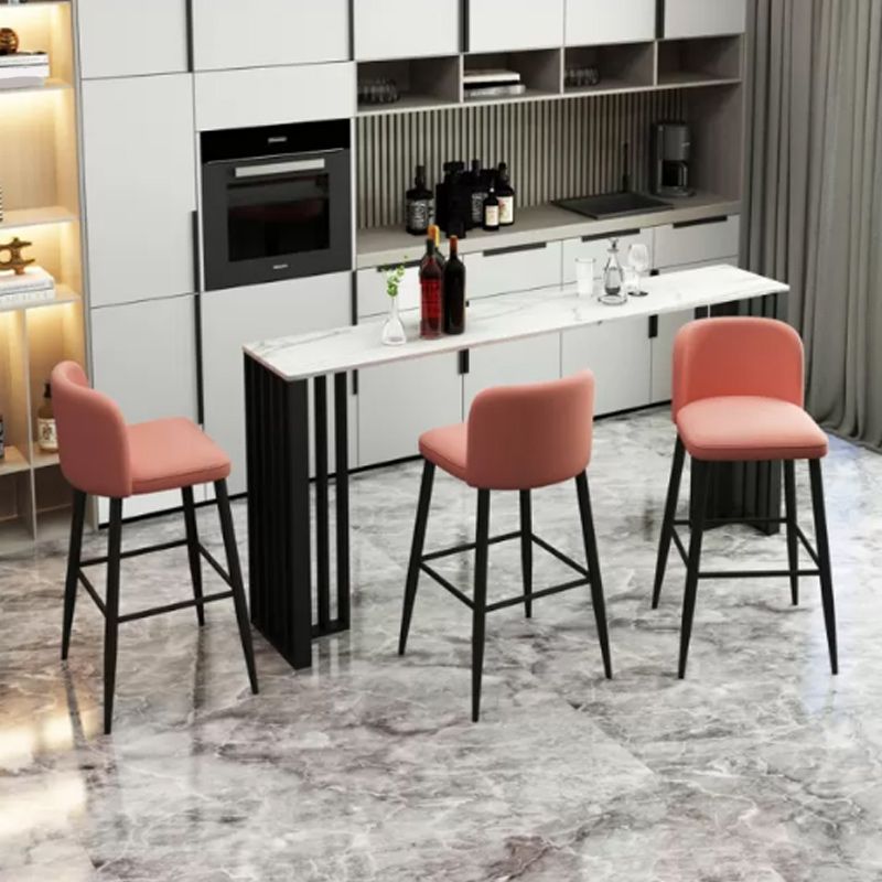 Industrial 1/2/4 Pieces Table and Stool Set Rectangle Indoor Stone Counter Height Set Clearhalo 'Bar Furniture' 'furn' 'furn_home_bar_bar_sets' 'Furniture' 'Home Bars & Bar Sets' 'home_bar_bar_sets' 'Kitchen & Dining Furniture' 1200x1200_dd5b8151-1a39-417e-8876-2f29363258ab