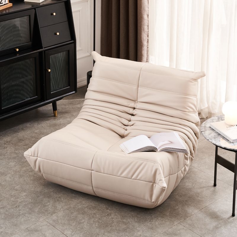 Ultra-Modern Sofa 27.6"High Tuxedo Arm Tight Back Single Cushion Seat Sofa Clearhalo 'furn' 'furn_sofas' 'Furniture' 'furniture_sofas' 'kitchen' 'kitchen_sofas' 'Living Room Furniture' 'Sofa' 'sofas' 1200x1200_dd5bdbf3-10e4-4e07-94da-cd95af4a7a2d