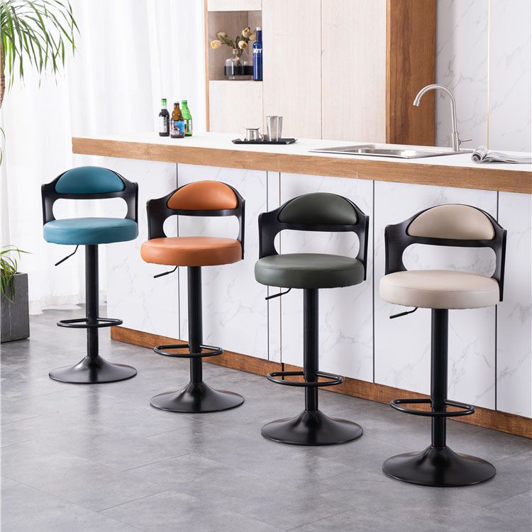 Sgabello da barra da bar in metallo in stile contemporaneo per soggiorno per soggiorno