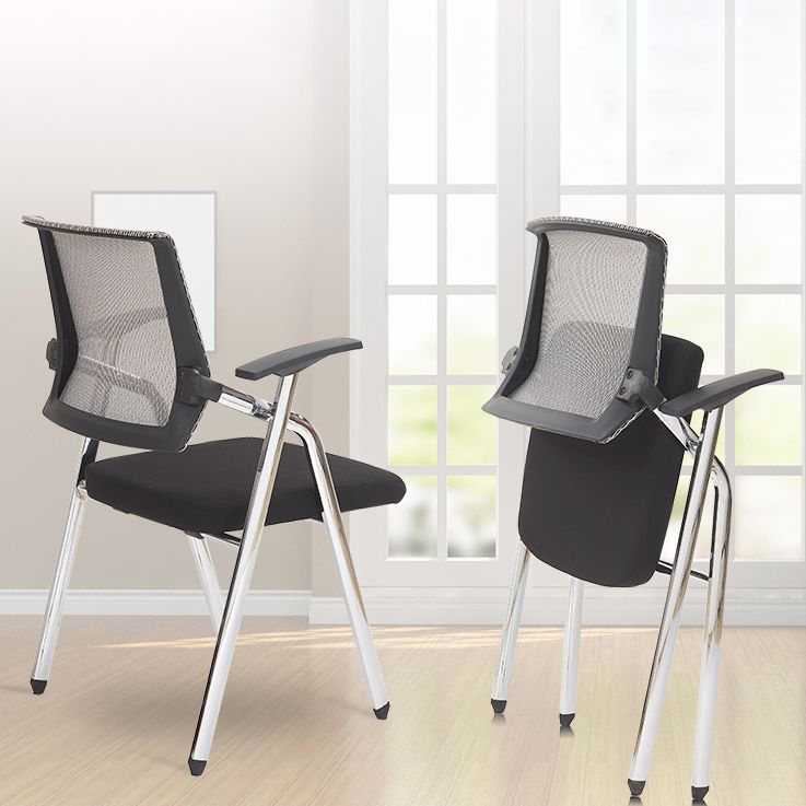 Mid Back Mesh Conference Chair Modern Fixed Arms Office Chair for Home Office Clearhalo 'furn' 'furn_office_chair' 'Furniture' 'Office Chairs' 'Office Furniture' 'office_chair' 1200x1200_dd5e23f8-1de4-4483-a100-1a2d9c211e2e