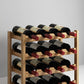Modern Countertop Wine Bottle Holder Pine Bottle Wine Rack with Shelf Clearhalo 'furn' 'furn_wine_racks' 'Furniture' 'Kitchen & Dining Furniture' 'Wine Racks' 'wine_racks' 1200x1200_dd608191-d86a-4d67-863b-96810b0f950b
