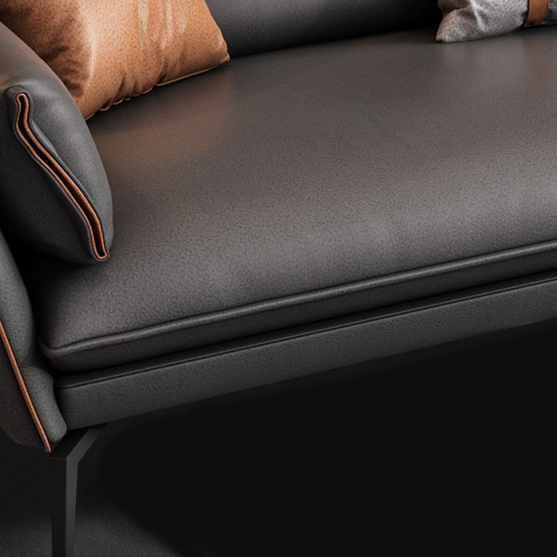 Vlek resistent modernisme sofa & chaise flared arm sectional