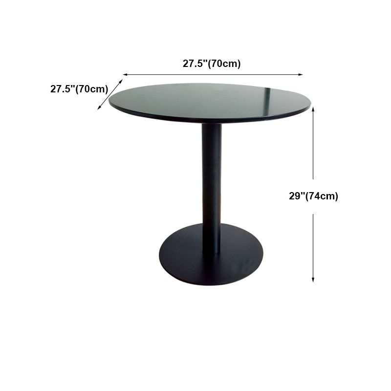 White Modern Style Round Table in Metal Milk Tea Shop Bar Table Clearhalo 'Bar Furniture' 'Bar Tables' 'bar_tables' 'furn' 'furn_bar_tables' 'Furniture' 'furniture_bar_tables' 'Kitchen & Dining Furniture' 1200x1200_dd61426e-5128-4367-b79b-377033d09d7c