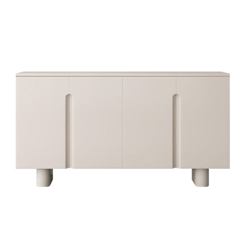 Servidor contemporáneo de comedor de madera de Faux Server con luces para el comedor